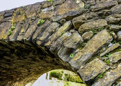 Dovelas en el arco del puente